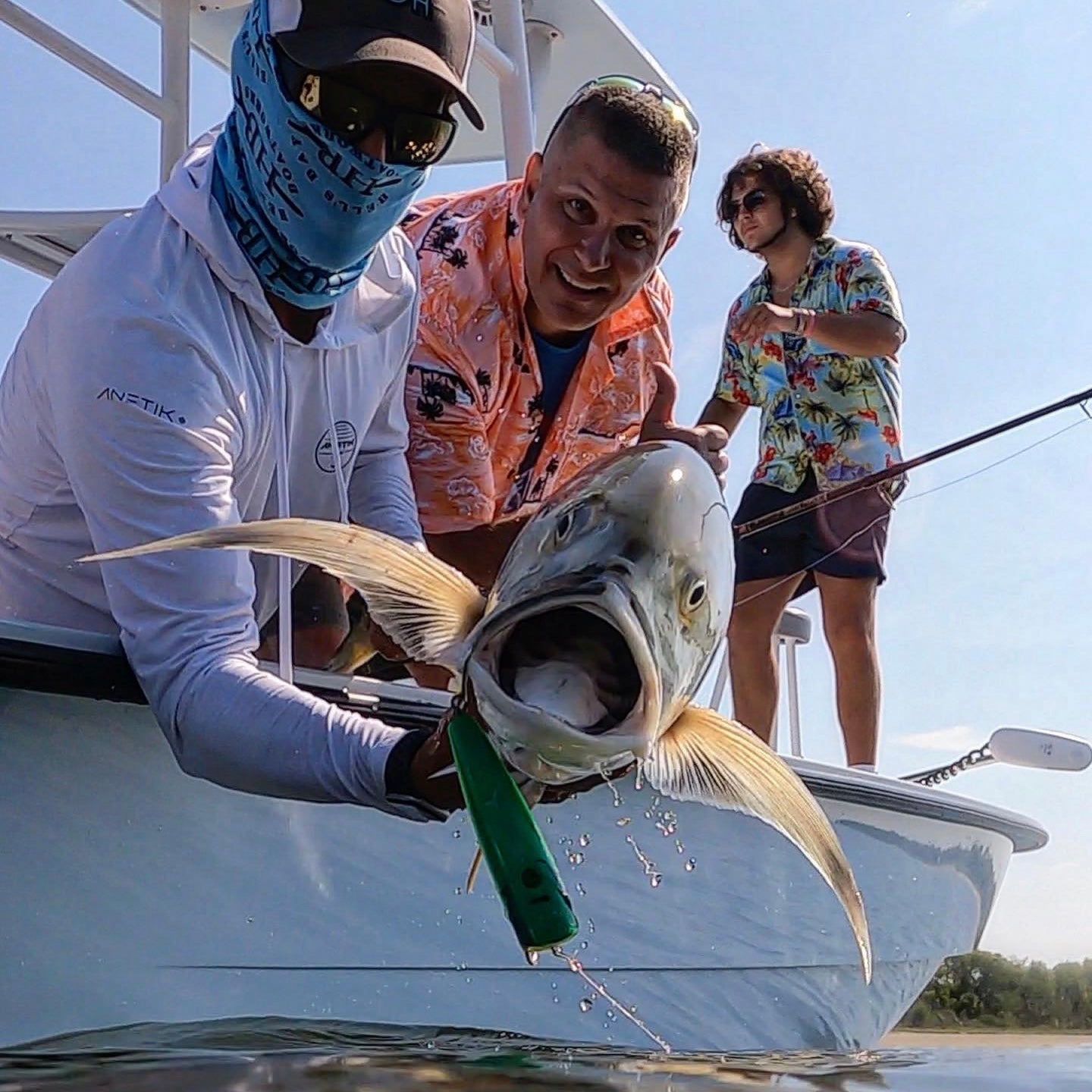 All jacked up yesterday catching jacks, redfish, trout and sharks.