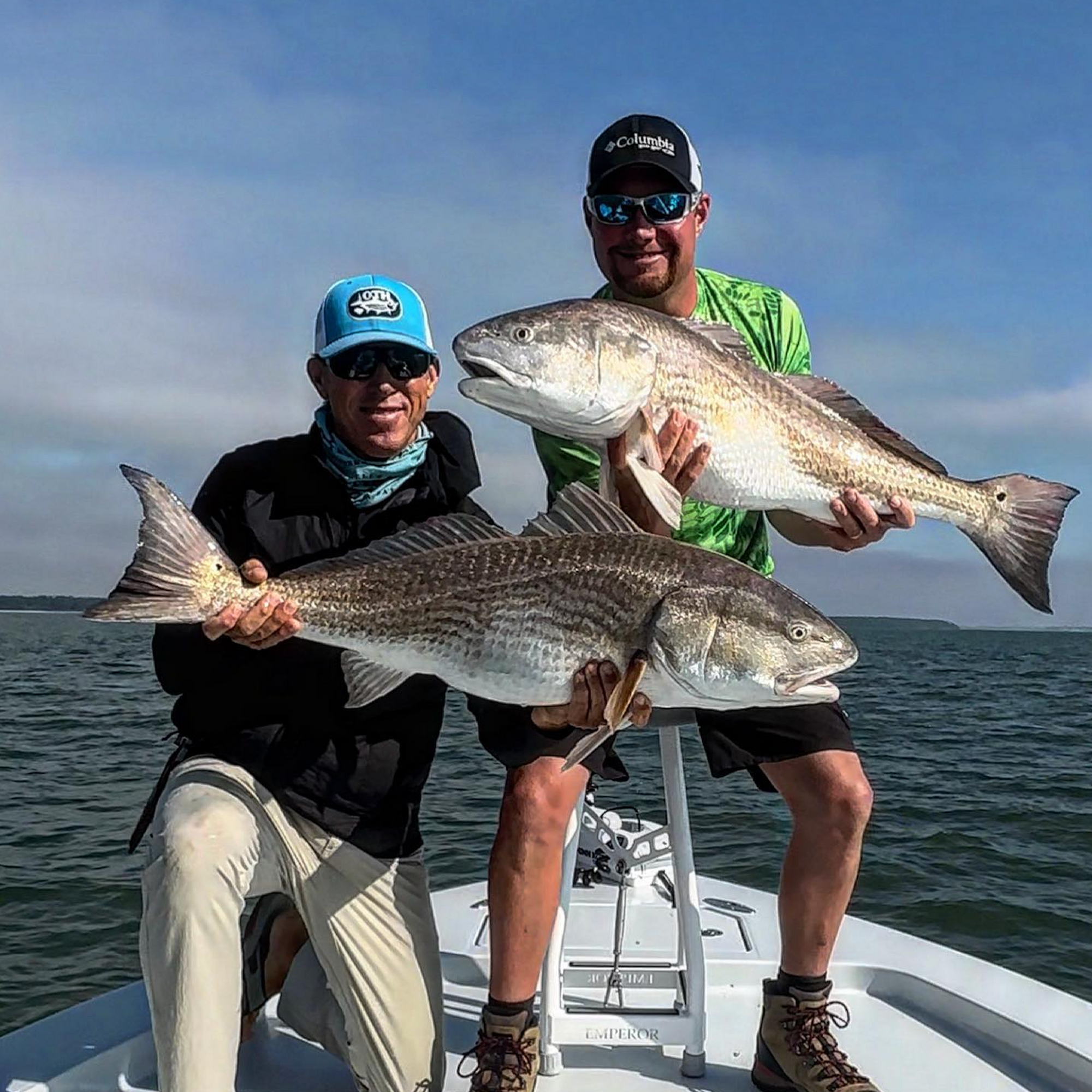 Great bite on the big bull reds this morning!