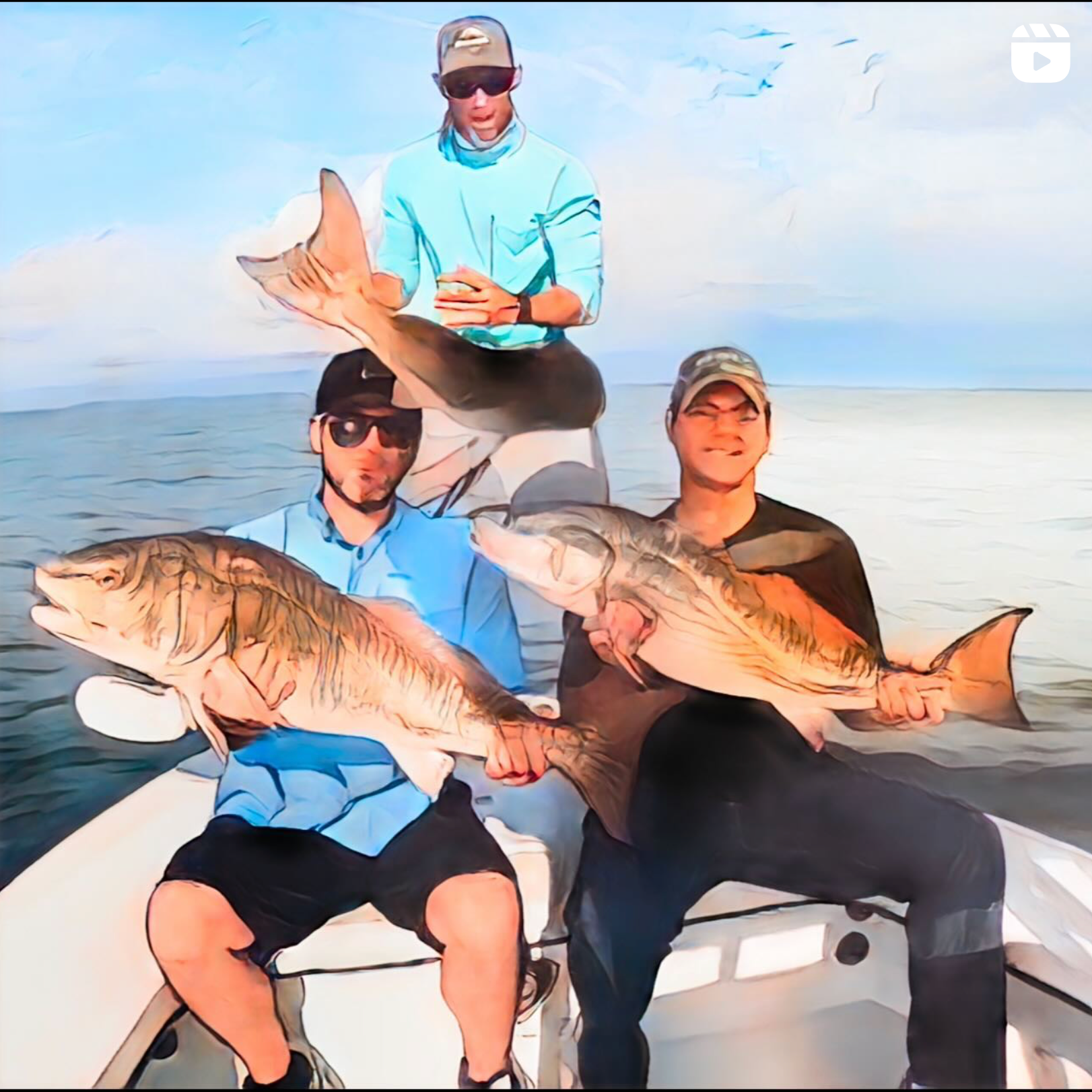 Lost count on catching these big bull reds. Some serious stoke was going on and the laughs at the end made the trip! 😂
