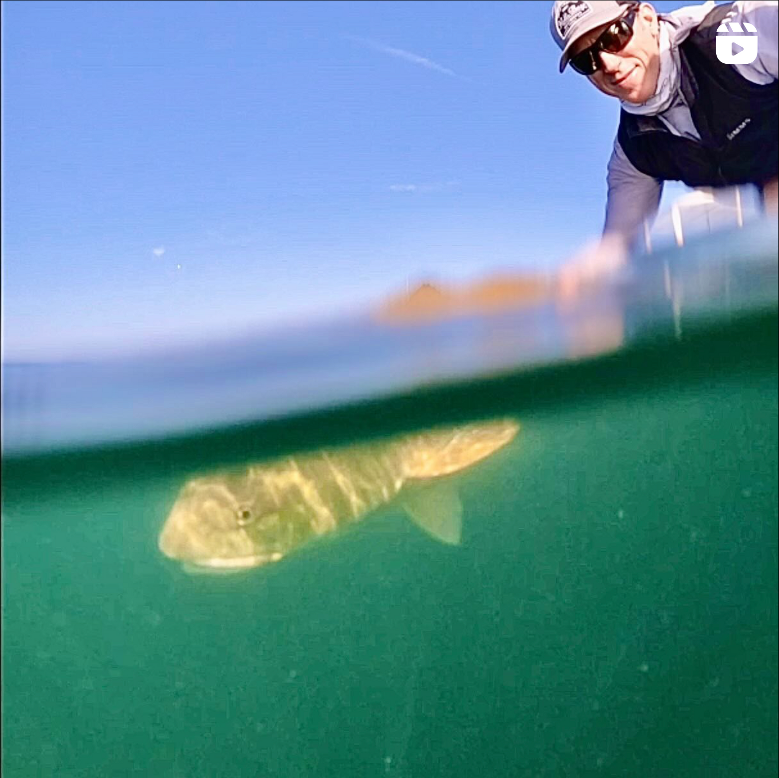 Having a blast taking turns catching some solid gold nuggets with my wife!