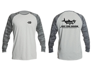 OFF THE HOOK - ANETIK - REMIX RAGLAN TECH L/S - STEALTH CAMO