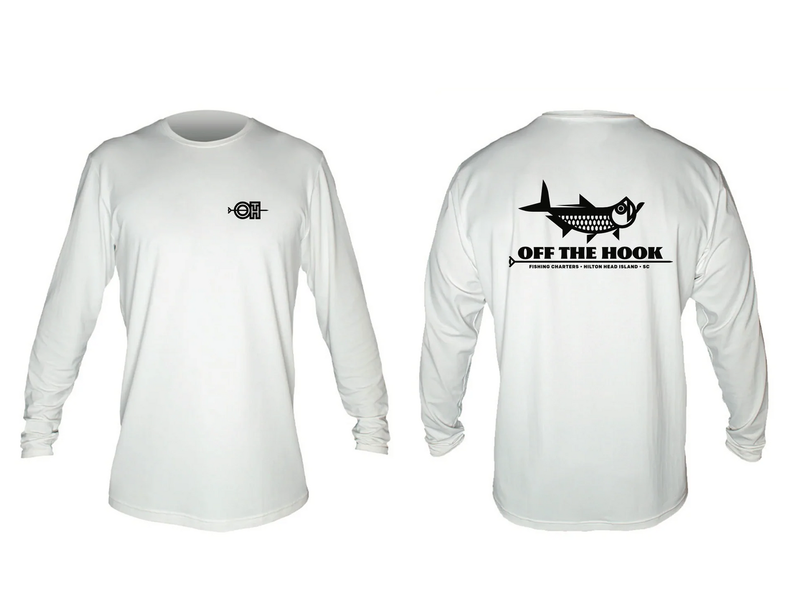 OFF THE HOOK - ANETIK - LOW PRO TECH L/S - WHITE HEATHERED
