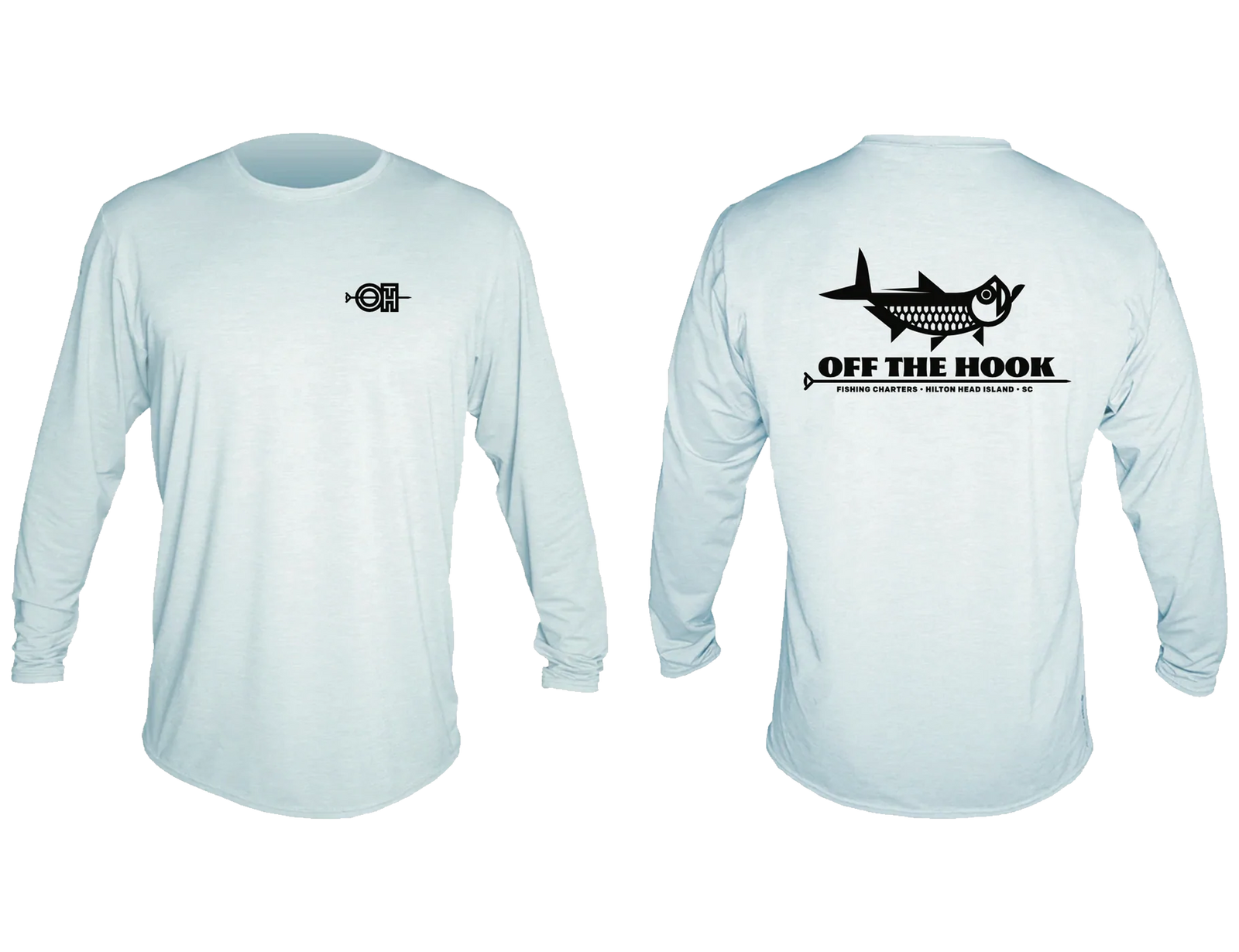 OFF THE HOOK - ANETIK - LOW PRO TECH L/S - SKY HEATHERED
