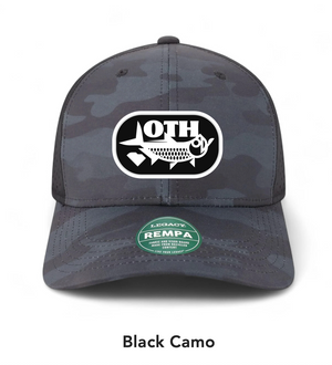 OTH TARPON TRUCKER HAT BLACK CAMO