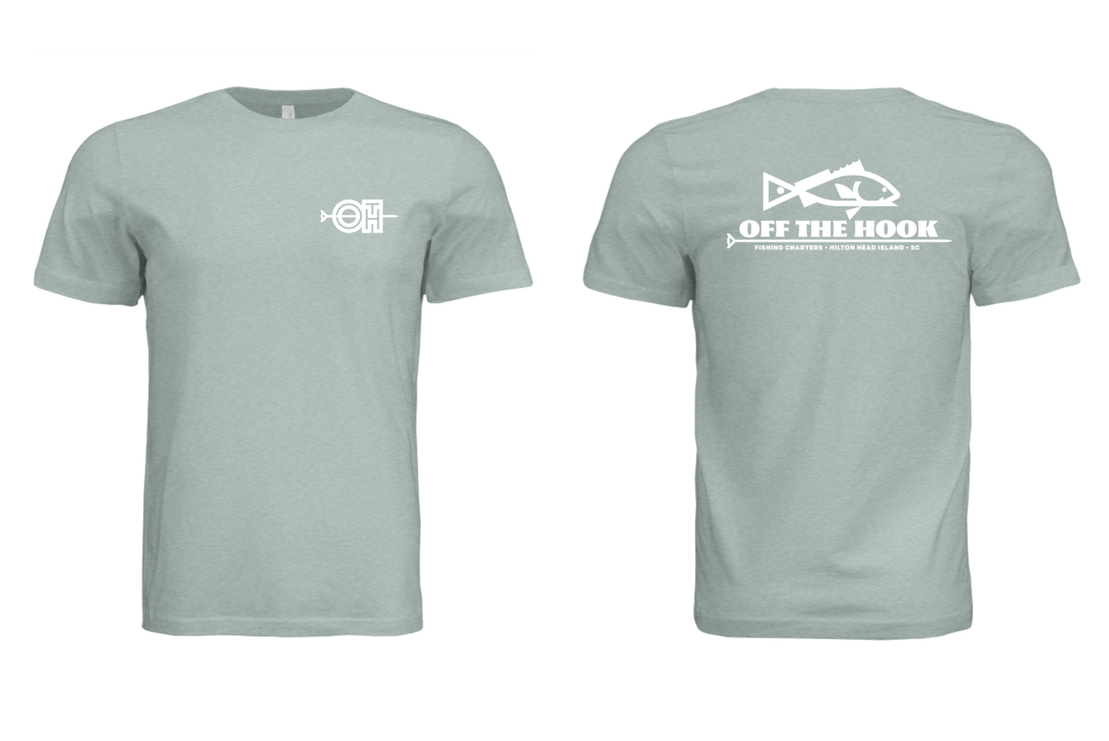 OFF THE HOOK - Redfish T-Shirt - Dusty Blue