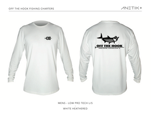 OFF THE HOOK - ANETIK - LOW PRO TECH L/S - WHITE HEATHERED