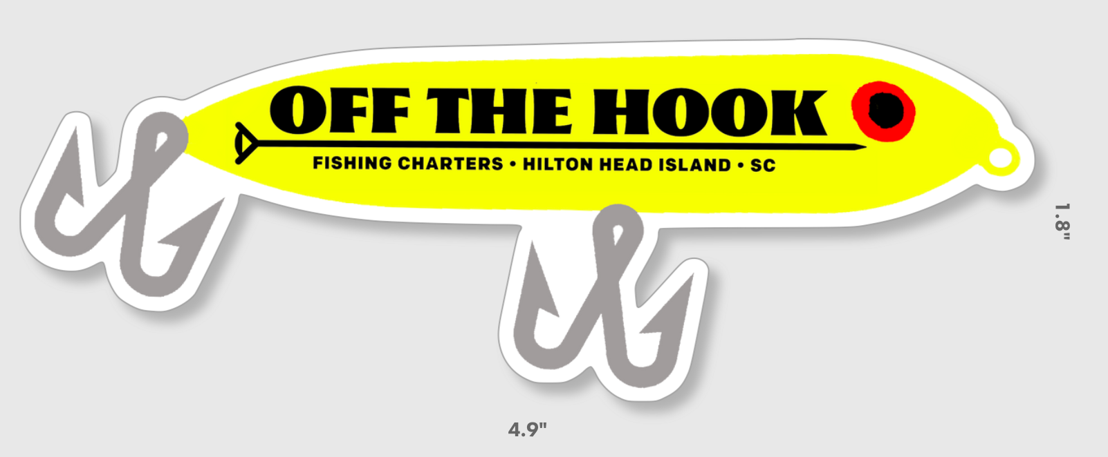 OTH Lure Sticker - Off The Hook Fishing Charters